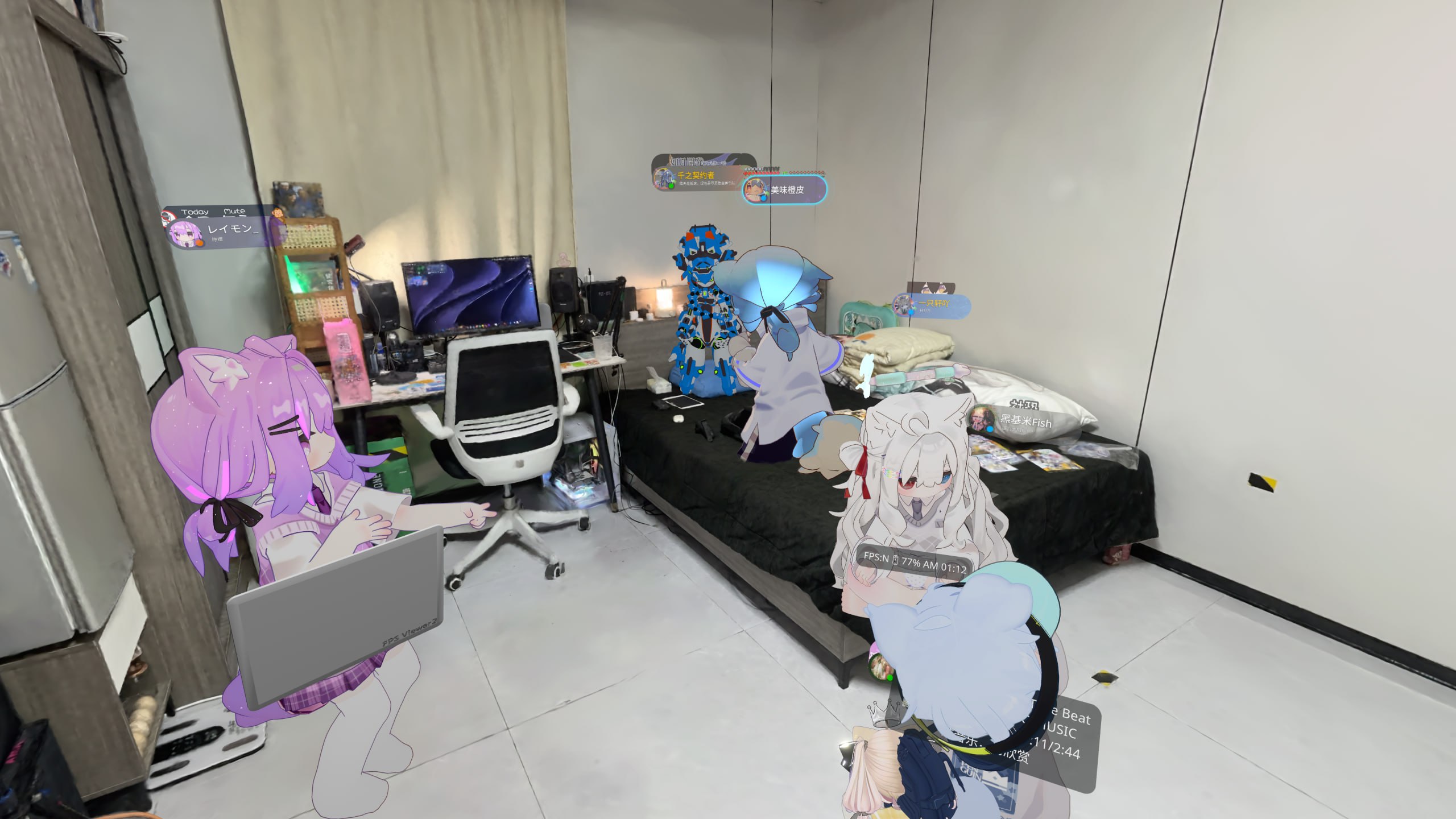 发布到 VRChat 后，和朋友们一起参观